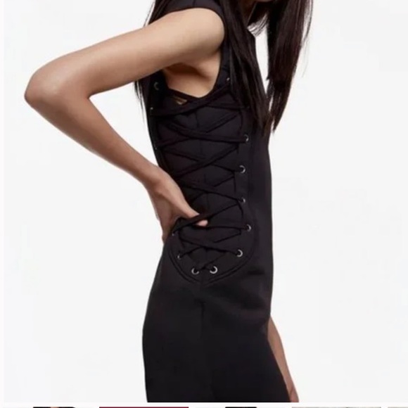 side lace up dress - Picture 4 of 5